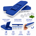 thumbnail image 3 of 2 Pack No Spill Ice Cube Trays with Lids, Blue, 14 Cubes Each, 3 of 7
