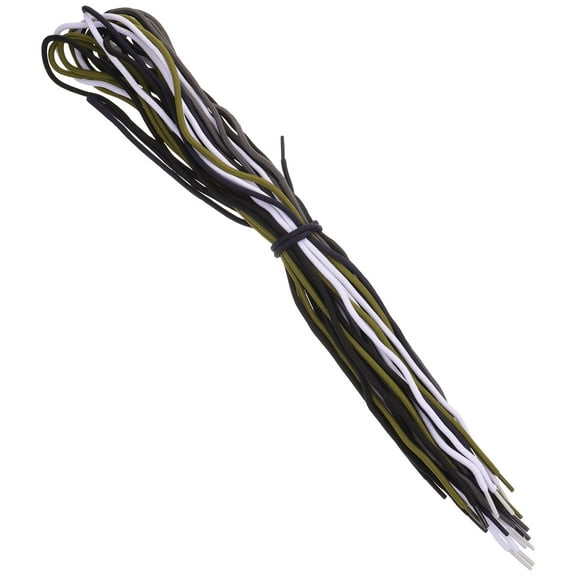 HAMPPLIES 10 Pairs Round Boot Laces for Work Boots Durable Wear-resistant Nylon