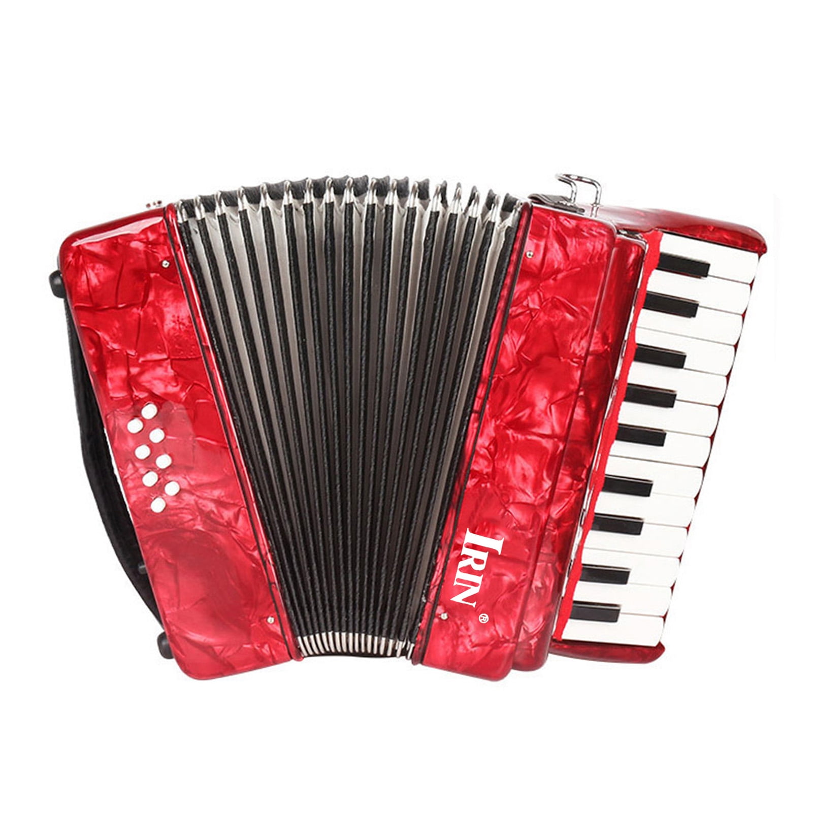 Kids Educational Kids Accordion Instrument with Adjustable Strap for Professionals 22 Keys 8 Bass Accordion Musical Instrument Beginners Professional Accordion Stage Performance 