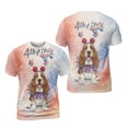 thumbnail image 3 of 4th of July Basset Hound Celebrates Independence Day All Over Print 3D Shirt Unisex Merch Bassets Dog Breed Lovers Gifts Idea - 12010, 3 of 6
