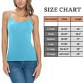 thumbnail image 6 of ACTIVE UNIFORMS Women's Soft and Breathable Cotton Stretch Camisole with Adjustable Strap Tank Top (Water Blue, Large), 6 of 6