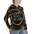thumbnail image 6 of Sikiie 2025 New Year New Women's Casual Hoodies Long Sleeve Lightweight Pullover Tops Loose Sweatshirt-Large, 6 of 7