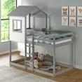 thumbnail image 4 of Tree House Bunk Bed - Rustic White with Light Gray Frame, 4 of 10
