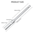thumbnail image 2 of Multipurpose 30mm Socket Wrench 4-14mm Hexagonal Bit Socket 1/4Inch Drive for Mechanical Repairs or Car Maintenance, 2 of 8