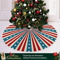 thumbnail image 6 of FMSHPON American Flag Tree Skirt Independence Day Xmas Christmas Tree Skirt Stand Mat for Holiday Party Decoration Indoor Outdoor 36 inches, 6 of 6