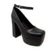thumbnail image 1 of Zapatilla Dasalo Negra Estilo Mary Jane Con Plataforma Para Mujer, 1 of 5