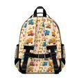 thumbnail image 3 of Cartoon Construction Vehicles Mixers Backpack for School,Cute School Bag,Schoolbag with Adjustable Shoulder Straps & Padded Back,15.25"x11.5"x5.25", 3 of 5