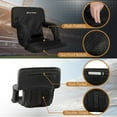 thumbnail image 5 of Home-Complete Reclining Bleacher Seat Cushion with Armrests (Black), 5 of 6