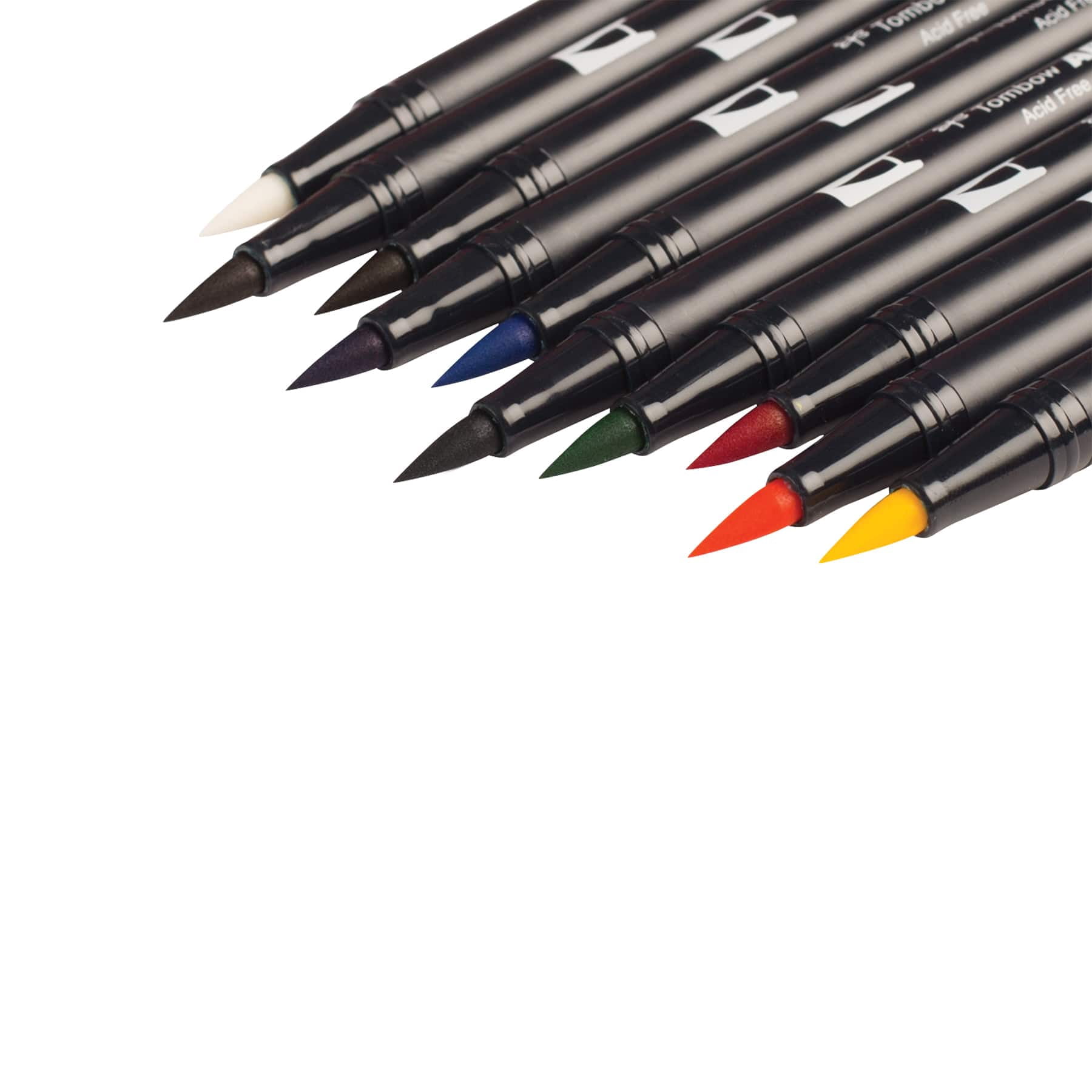 Tombow Primary Palette Dual Brush Pen Set, 6 Packs: 10 ct. (60 total)
