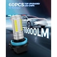 thumbnail image 3 of Marsauto H11 H16 H8 Led Fog Light Bulb 10000LM, 60 Chips Real 360° Illumination H16 H8 Fog Lights Led, 600% Bright Strong Penetration, Upgraded 1:1 Mini Size H8 Fog Light Bulbs for Car, Pack of 2, 3 of 6