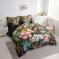 thumbnail image 3 of jejeloiu Cute Hummingbird 7-Piece Twin Bedding Sets,Colorful Flower Bedding Comforter Set,Rustic Floral Sheet Sets For Girls,Microfiber Bedroom Decor Reversible, 3 of 8