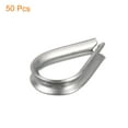 thumbnail image 6 of 50 Pack M1.5 Stainless Steel Thimble for 1/16" Dia Wire Rope, Wire Rope Cable Thimbles Rigging for Marine, 6 of 6