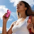 thumbnail image 6 of Portable Mini Clip Fan Handheld Rechargeable 4 Speed LED Display Travel Cooling Fan Pink, 6 of 7