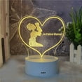 thumbnail image 2 of Vikakiooze Easter Decorations, Mother's Day Gift-LED Acrylic 3D Mother's Day Greeting Gift Light, Acrylic Greeting Mother's Day Gift Atmosphere Light (White Warm Light), 2 of 6