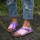 thumbnail image 1 of Sandalias planas con boca de pez para mujer Zapatos con hebilla y punta redonda sin cordones a juego de colores Wmkox8yii  nm4197, 1 of 4