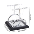 thumbnail image 4 of THY COLLECTIBLES Unique Semicircle Newtons Cradle Balance Balls With Mirror 5.5 inch Desk Top Decoration Kinetic Motion Toy For Home And Office, 4 of 4