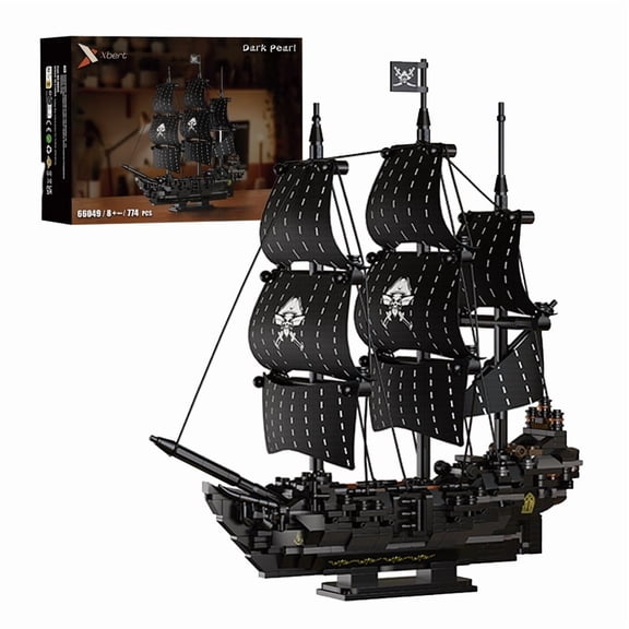 Honchoes Pirate Ship Building Set Compatible with Lego Ship Model Decor Gift for Adults Boys Girls 774 Pcs