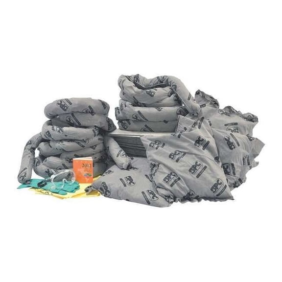 Brady Spill Kit Refill, 28 gal Volume Absorbed per Kit, Bag, Gray SC-CART-UF