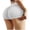 A1_White#102, variant on Women High Waist Booty Shorts Workout V Cross Waist Tights Ruched Butt Lifting Yoga Shorts White,XL