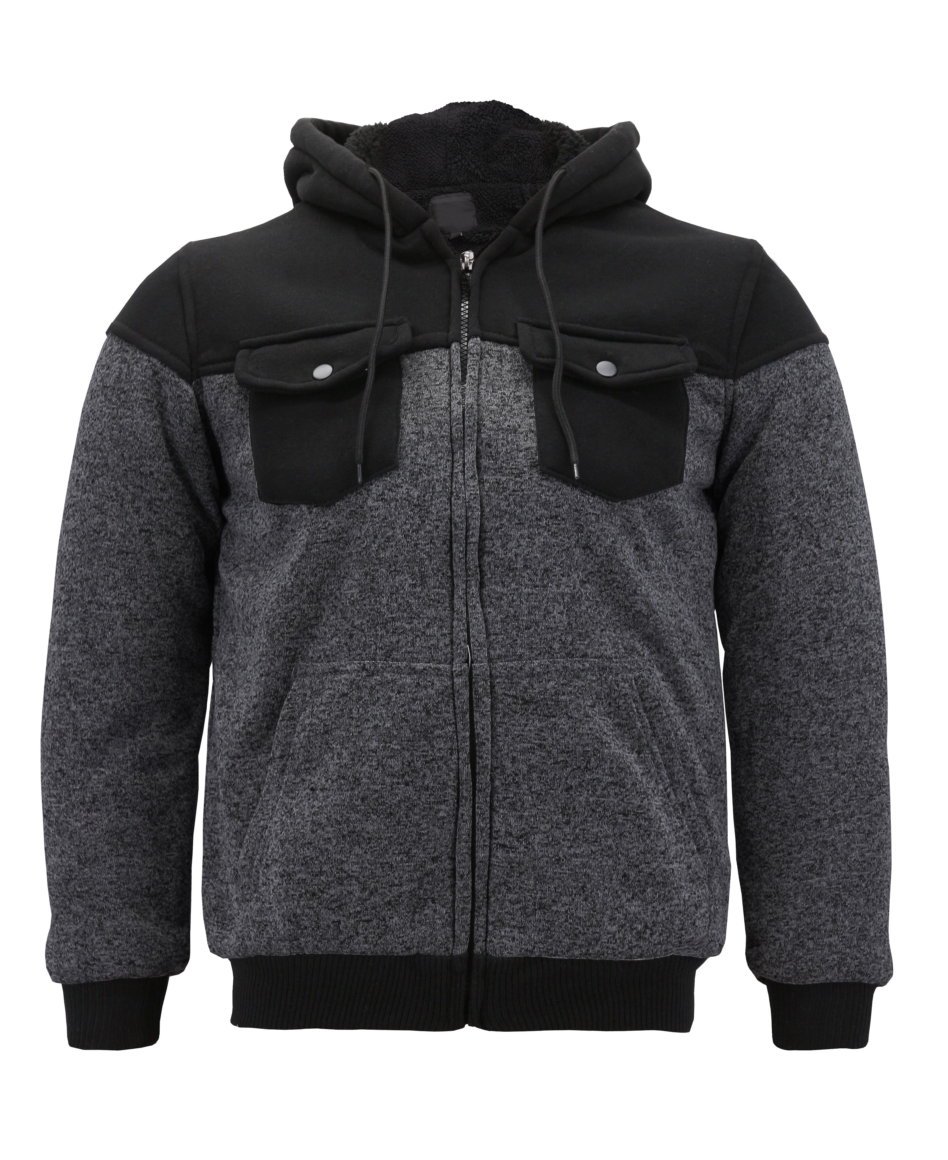 VKWEAR Boy’s Soft Sherpa Lined Juniors Youth Fleece Sweater Kids