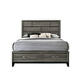 thumbnail image 2 of Valdemar Eastern King Bed with Storage in Weathered Gray, 2 of 3