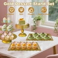 thumbnail image 3 of Cake Stands Set, 5pcs Metal Tiered Cupcake Diaplay Stand Serving Platter for Dessert Table, Dessert Candy Fruit Tray for Wedding Baby Shower Birthday Party, 3 of 7