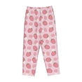 thumbnail image 6 of Uemuo Strawberries Pattern Women's Wide Leg Palazzo Lounge Pants with Pockets Light Weight Loose Comfy Casual Pajama Pants-Large, 6 of 9