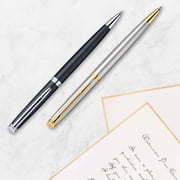 Waterman Hemisphere Ballpoint Pen | Stainless Steel with Chrome Trim | Medium Point | Blue Ink | Gift Box