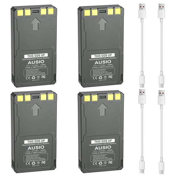 2-Pack Upgrade 7000mAh Rechargeable Batteries, Replacement for LIT-22 Rechargeable Lithium Battery Pack, Compatible   with Trail Camera Flex Series(M,Dark,S-Dark,S,G-36,Flex-Plus)