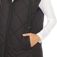 thumbnail image 5 of White Mark Long Hooded Puffer Vest (Women's & Women's Plus), 5 of 5