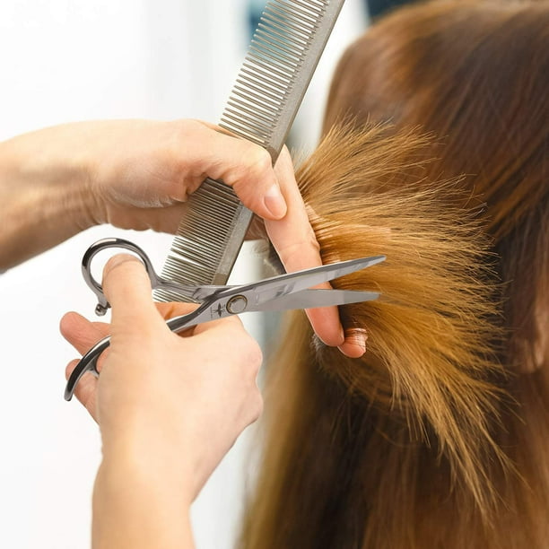 Ciseaux coiffure Acier Inoxydable Ciseaux de coupe de cheveux  professionnels, ciseaux minces,Salon de Coiffure/Maison Ciseaux