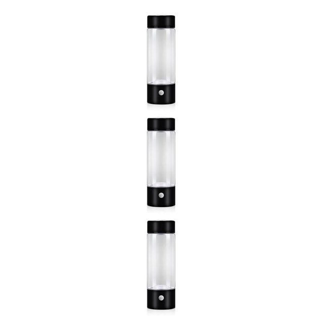 Matsuzay Botella de agua rica en hidrógeno, interruptor de botón alimentado por batería, antideslizante, a prueba de golpes, 420ml, frasco Type1 NO1