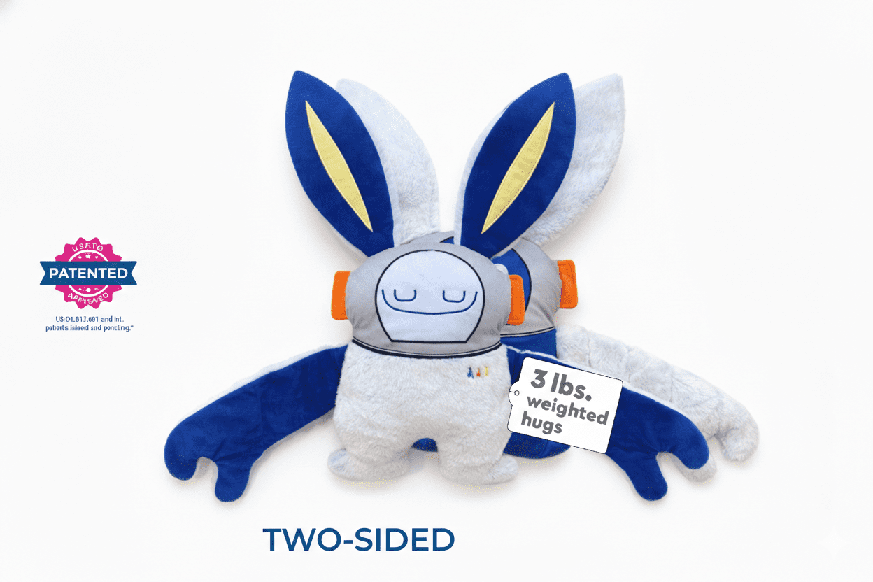 Bumpas Ollo Weighted Plush Toy - Calming, Machine Washable, Realistic Hug - Ages 3 and Up