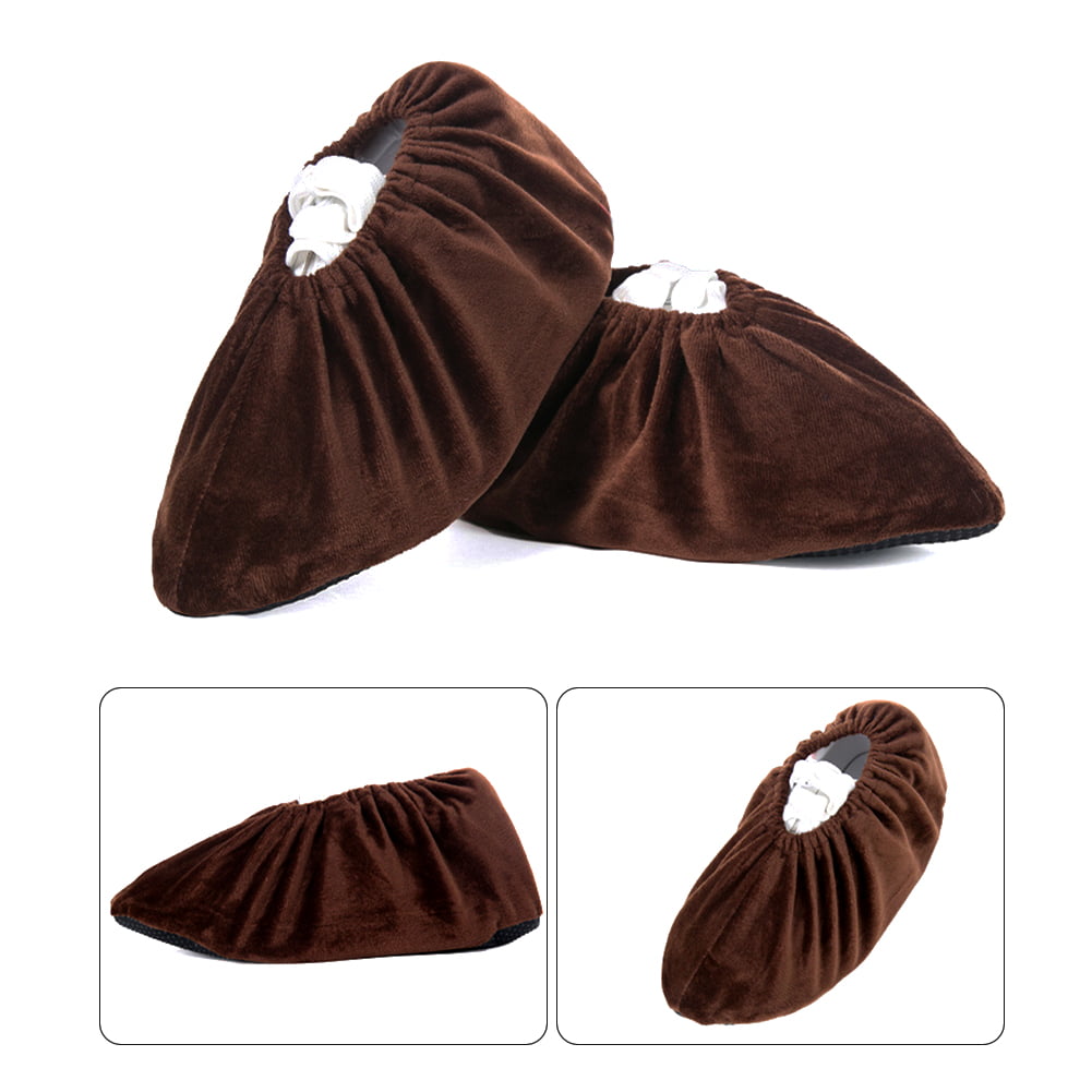 Details about   5pairs Reusable Shoe Cover Velvet Non Slip Soft Washable Adults Boot Office 