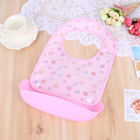 

Bullpiano 0-5T Children Eating Bib Pockets Cartoon Waterproof Baby Silicone Bibs Baby Food Meal Pocket (Style A11)