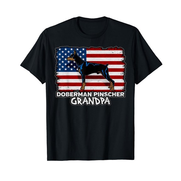 Doberman Pinscher Grandpa For Men T-Shirt