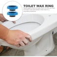 thumbnail image 3 of Flange Seal 2 Pcs Wax Ring for Toilets Replacement Part Accessories Sealing Pp Rubber, 3 of 6