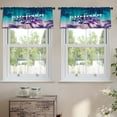 thumbnail image 2 of LALILO Kitchen Curtain Valance Summer And Beach Party Rod Pocket Window Curtain 52"x 18" Set of 2, 2 of 7