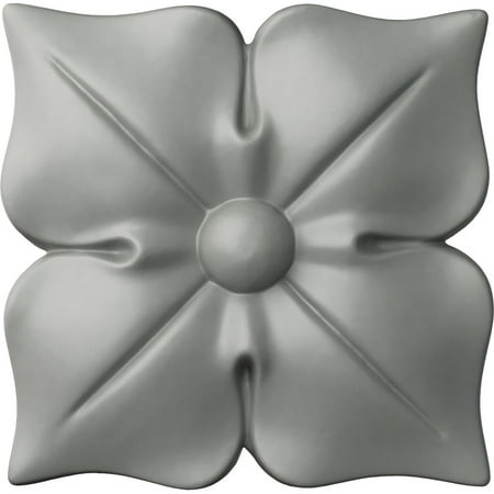 Ekena Millwork 5 1/4"W x 5 1/4"H x 3/4"P Kaya Flower Large Onlay
