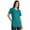 Teal Green, variant on Inkmeso Womens Basic Crewneck Tshirt Short Sleeve Regular Fit Long Tee Workout Top
