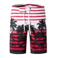 thumbnail image 1 of Ketyyh-chn99 Shorts de Bain pour Hommes, Shorts de Plage avec Doublure en Mesh, Respirants, Rouges, 4TG, 1 of 3