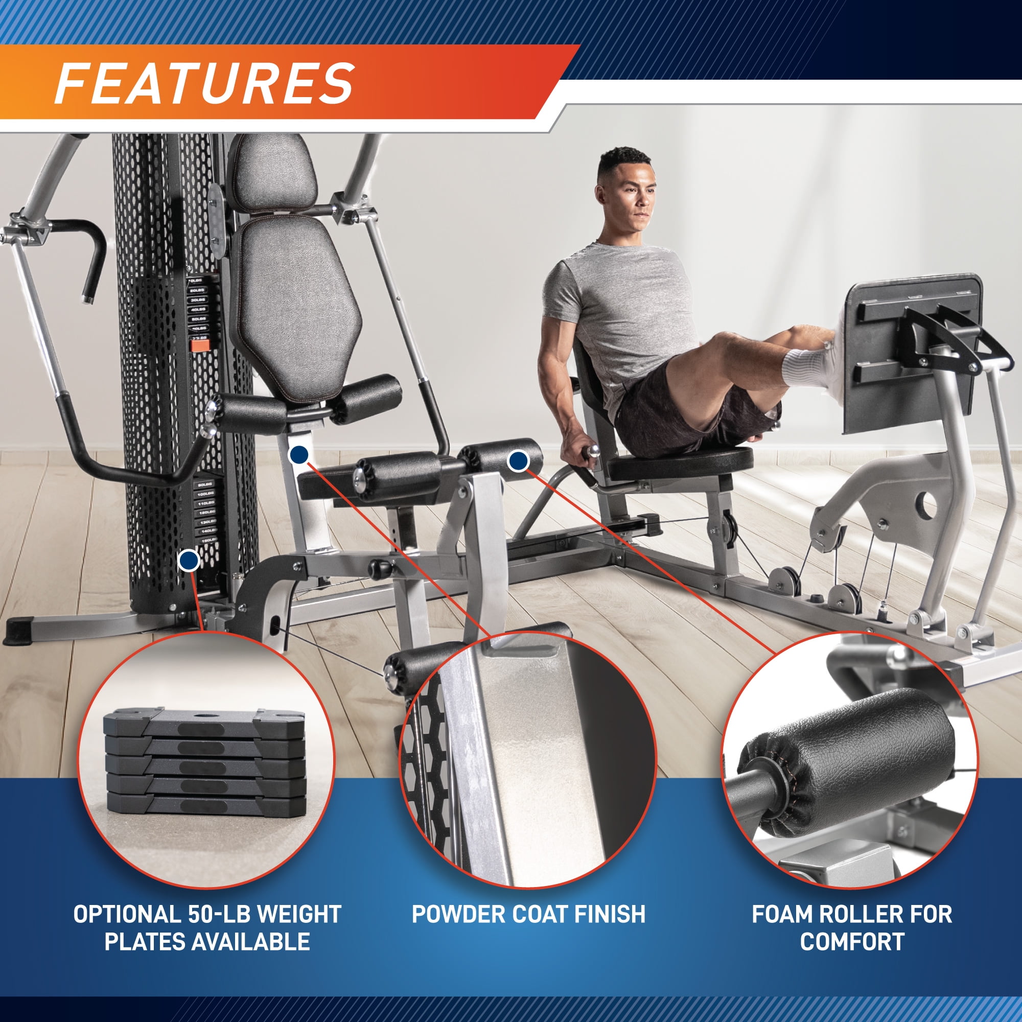 Marcy 150 LB. Home Gym with Row MWM-8307