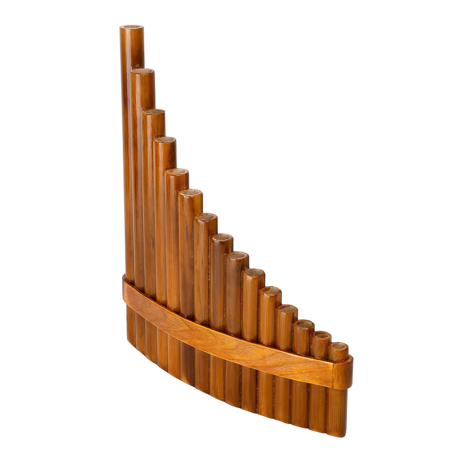 Pan Pipe Flute 1 Set Woodwind Instrument Curved Peruvian Tube Romanian Pan Left-Hand