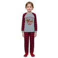 thumbnail image 3 of iHapHap Matching Family Christmas Pajamas, Dachshund Through Snow Long Sleeve Plaid Pants, 3 of 6