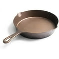 Lightweight Cast Iron Skillet 10.5” PreSeasoned Frying Pan HElectQRIN Made in USA