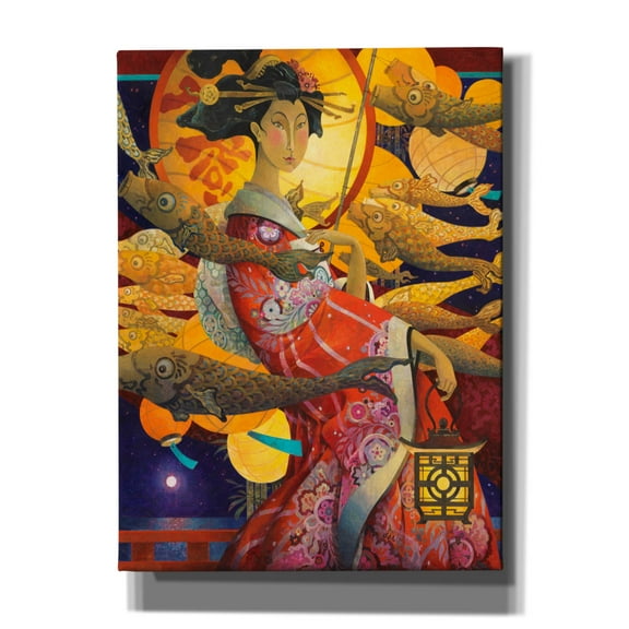 Epic Graffiti 'The Evening Stroll' by David Galchutt Canvas Wall Art, 40" x 54"