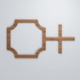 thumbnail image 5 of Ekena Millwork 26 7/8"W x 15 3/8"H x 3/8"T Medium Bradley Decorative Fretwork Wood Wall Panels, Walnut, 5 of 7