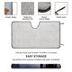 thumbnail image 2 of Hermanastros Parasol para Parabrisas Delantero Protector Plegable, Visera Solar para Auto Bloquea Rayos UV Mantiene tu Vehículo Fresco 130cm*70cm, 2 of 6