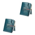 thumbnail image 2 of Qarigey Cartera de cuero con borla, monedero plegable para compras, tarjetero, bolsa de transporte, billetera, regalo de cumpleaños Type3 NO3, 2 of 6