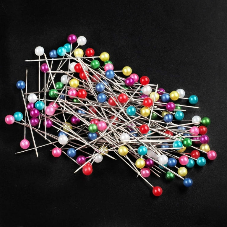 250 Pieces Sewing Pins Ball Glass Head Pins Straight Pins Quilting Pins for  Dressmaker Jewelry Decoration, Colored